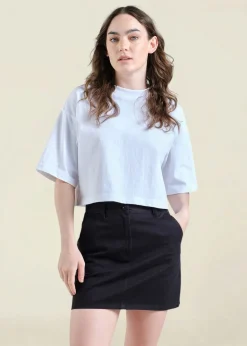 Jupe en coton biologique | noir 
