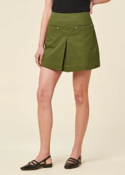 Jupe en coton bio | vert 