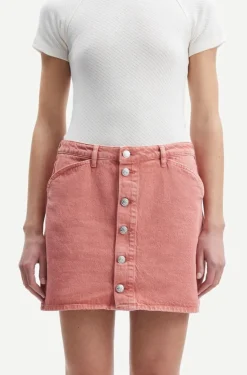 Jupe en jean rose en coton bio - norma skirt root