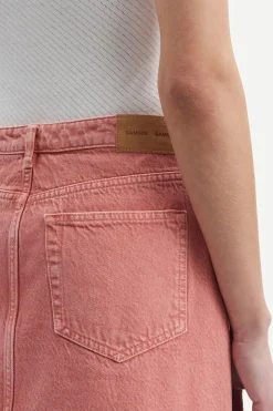 Jupe en jean rose en coton bio - norma skirt root