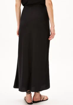 Jupe longue en tencel | noir "milajaana black"