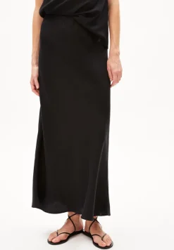 Jupe longue en tencel | noir "milajaana black"