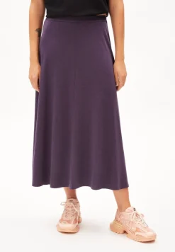 Jupe longue en tencel | violet "ileniaa laraa blue ash"
