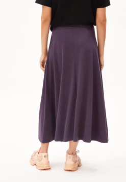 Jupe longue en tencel | violet 