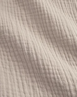 Jupe portefeuille en gaze de coton bio | écru 