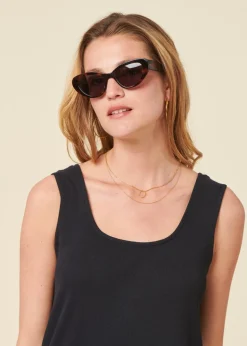 La robe boxy en coton bio | noir