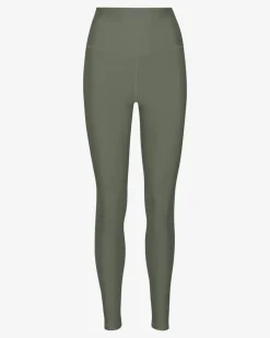 Legging en matière recyclée | dusty olive "active high-rise legging - dusty olive"