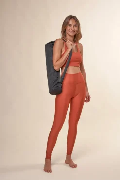 Legging en matières recyclées | terracotta 