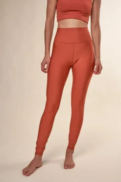 Legging en matières recyclées | terracotta 