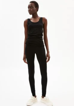 Legging noir en coton bio - faribaa black