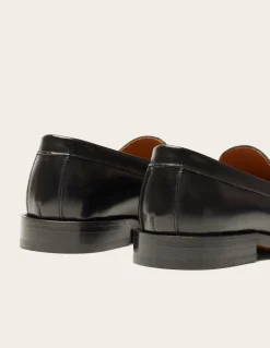 Mocassins en cuir certifié | cuir box noir