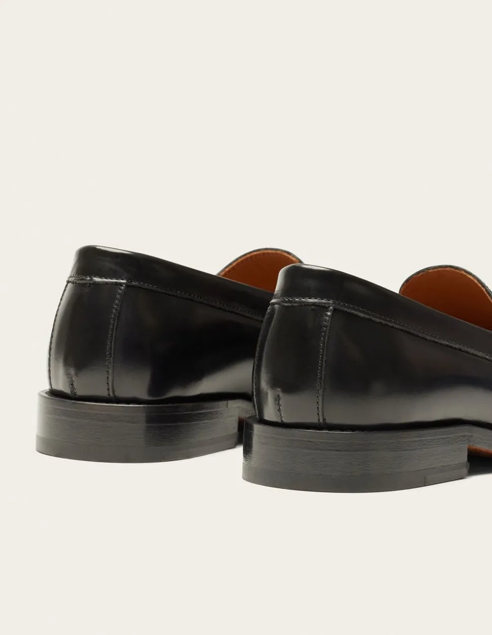 Mocassins en cuir certifié | cuir box noir "fanny"