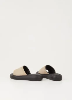 Mules en cuir certifié | beige 