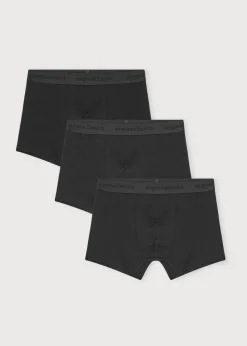 Pack 3 boxers en coton bio | noir "core boxers 3-pack black"
