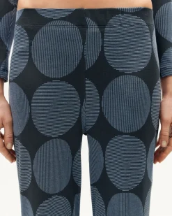Pantalon ample en ecovero | bleu "japan naia pants blue"