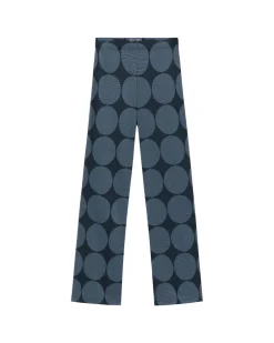 Pantalon ample en ecovero | bleu 