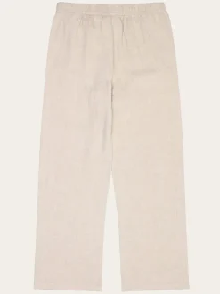 Pantalon ample en lin bio | écru 