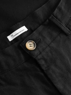 Pantalon ample en sergé de coton bio | noir 