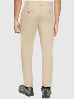 Pantalon droit en coton bio | beige 