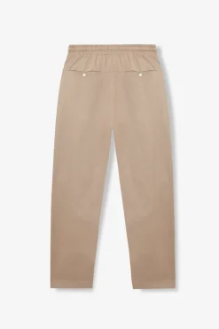 Pantalon droit en coton bio | taupe 