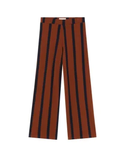 Pantalon droit en matières recyclées | marron 