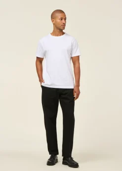 Pantalon droit léger coton bio | noir 