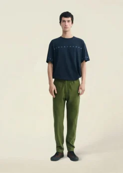 Pantalon droit léger en coton bio | vert "kentia light travel pants - green"