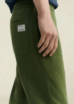 Pantalon droit léger en coton bio | vert 