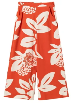 Pantalon fluide en ecovero | rouge 