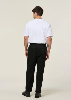Pantalon large cargo en coton bio | noir 