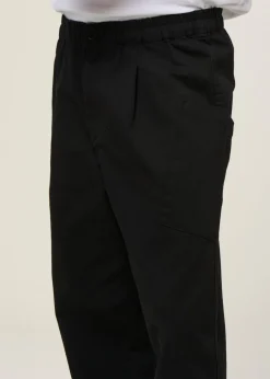 Pantalon large cargo en coton bio | noir 