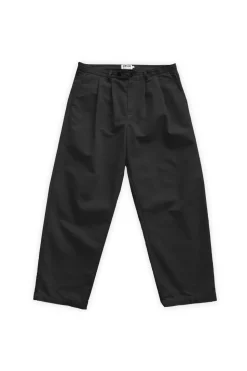 Pantalon large en coton bio | noir "pantalon chino - black"