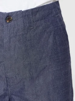 Pantalon léger ample en coton bio | bleu denim 