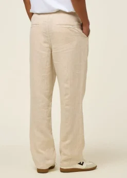 Pantalon léger en lin bio | beige 