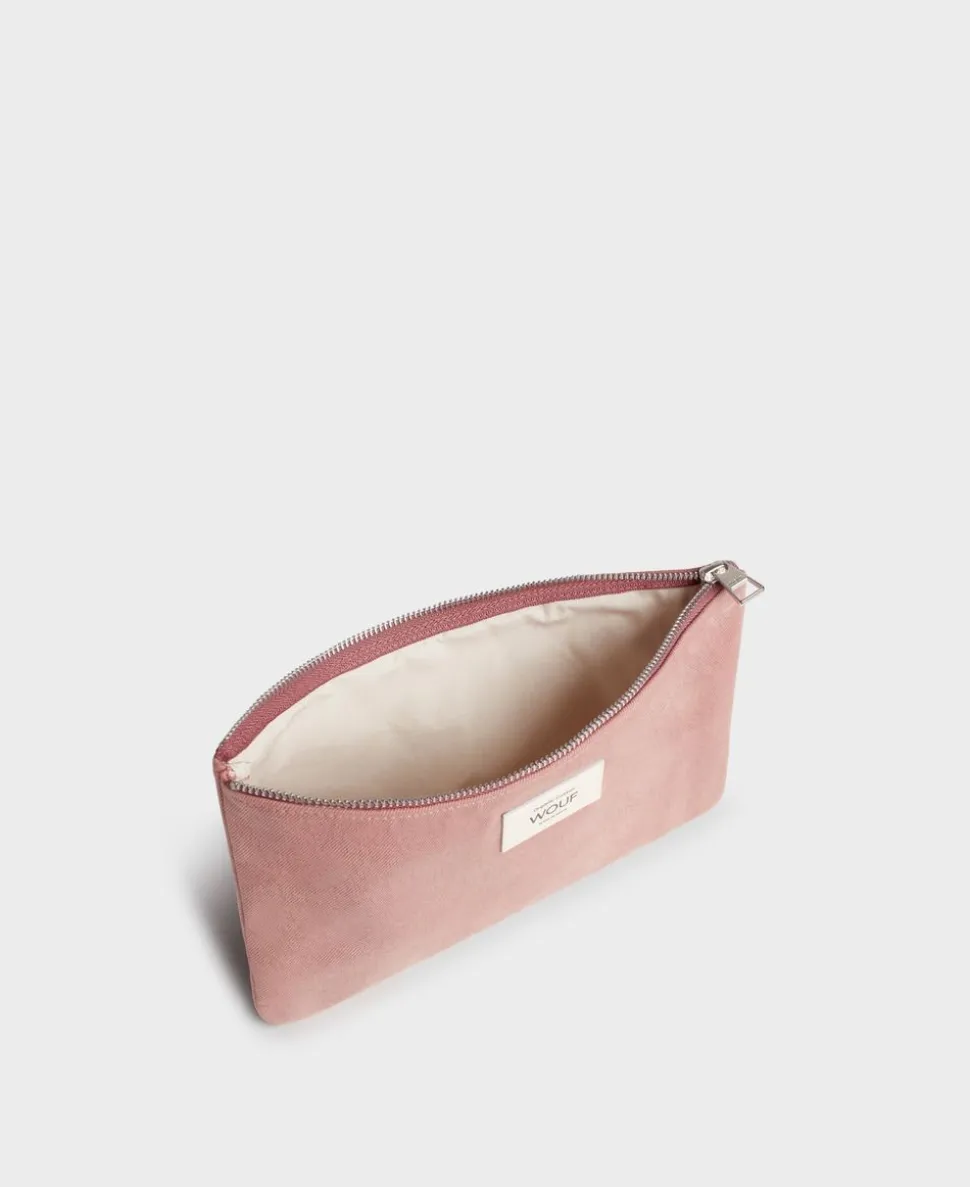 Pochette en coton bio | rose "sunrise pouch"