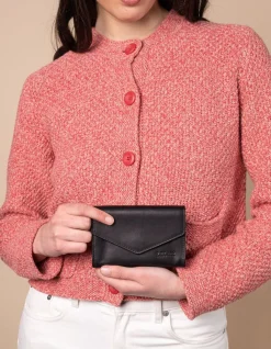Portefeuille en cuir certifié | noir "jo's purse black leather"