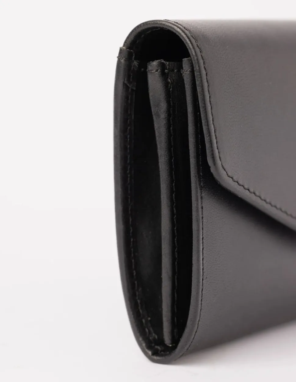 Portefeuille en cuir certifié | noir "jo's purse black leather"