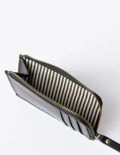 Portefeuille en cuir certifié | noir 