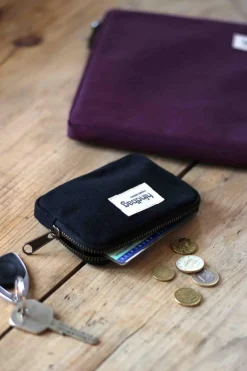 Porte-monnaie en coton bio | noir "lili noir"
