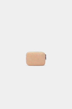 Porte-monnaie en coton bio | tressage corail "lili tressage corail" - tressage corail