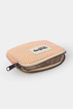 Porte-monnaie en coton bio | tressage corail 