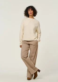 Pull ample en coton bio | beige 