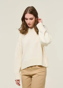 Pull en coton bio | beige "yagmur"