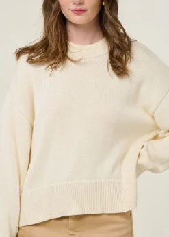 Pull en coton bio | beige "yagmur"