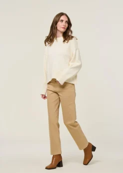 Pull en coton bio | beige 