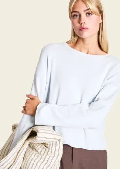 Pull en coton bio | bleu
