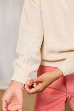 Pull en coton bio | écru "llombards - off white"
