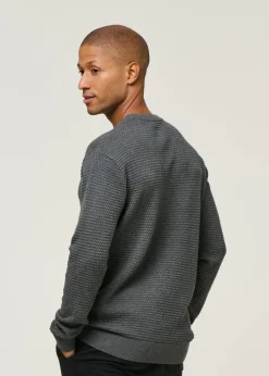 Pull en coton bio | gris "vagn dark grey melange"