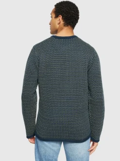 Pull en coton biologique | bleu 
