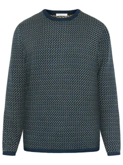 Pull en coton biologique | bleu 